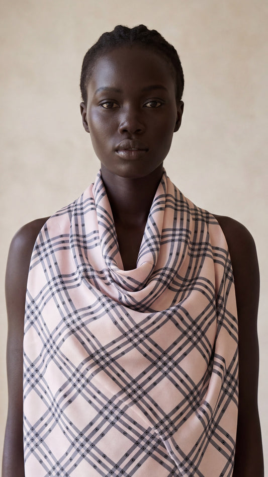 Signature Print Scarf – Butterfly Check